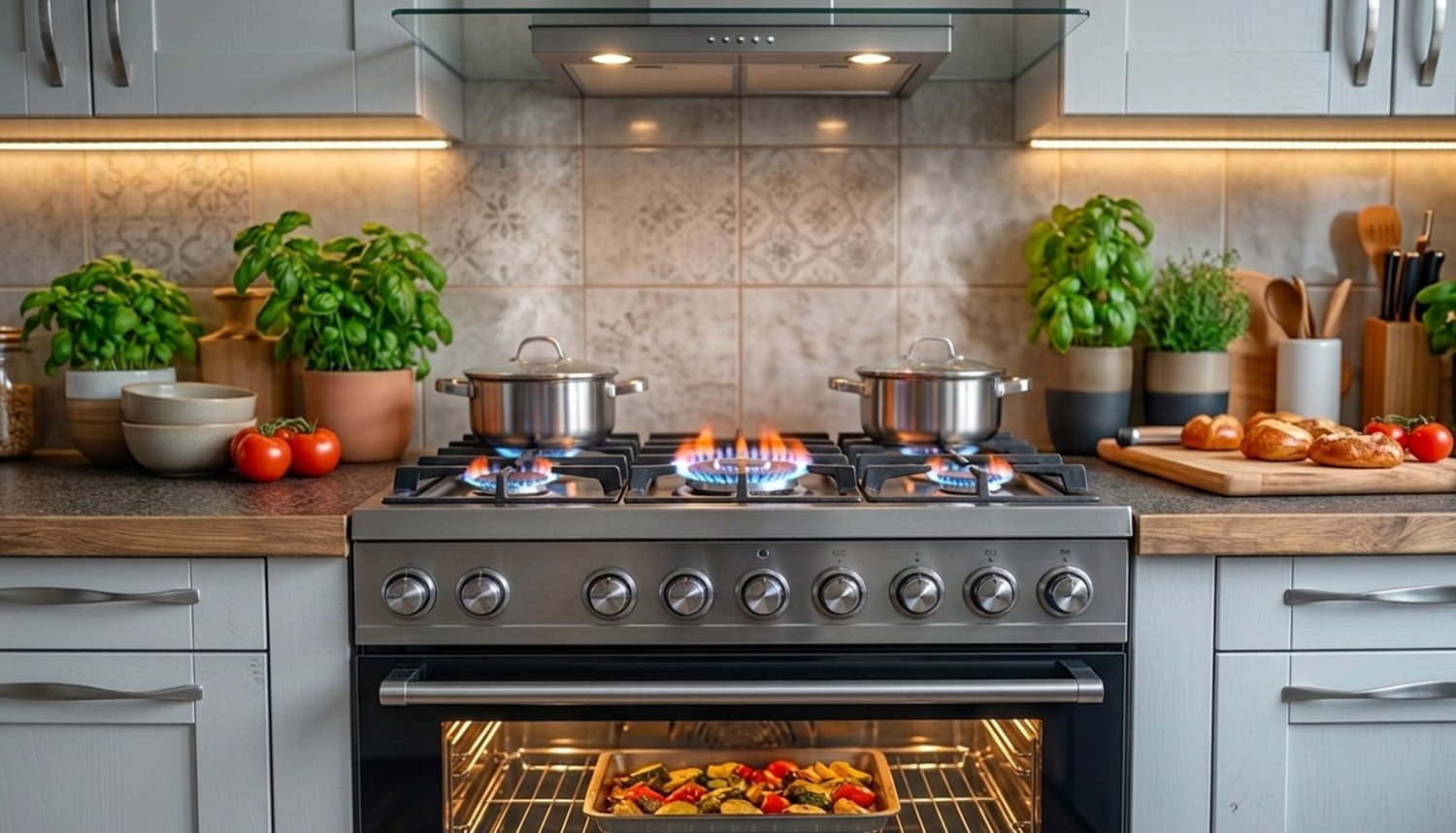 cooker in kitchen cooker in kitchen