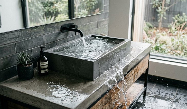 Overflowing Basin