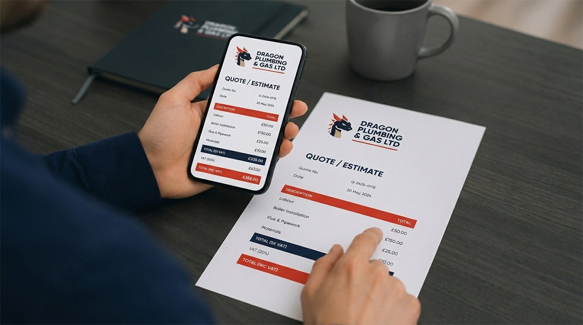 Dragon Gas Quote Mockup