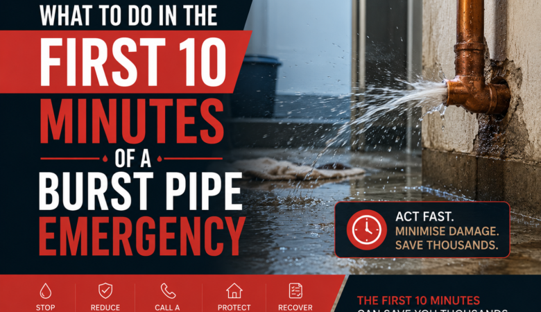 What to Do in the First 10 Minutes of a Burst Pipe Emergency